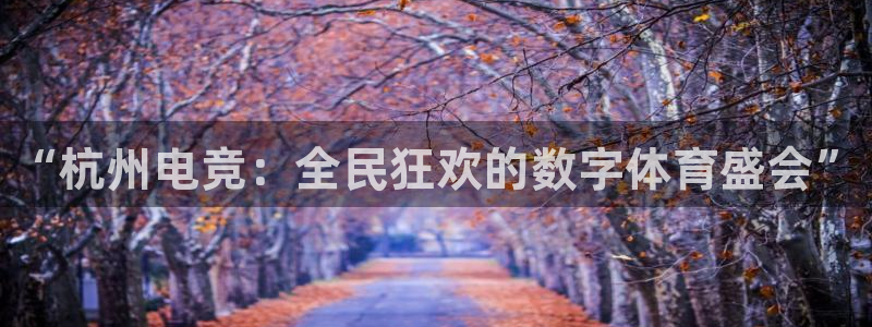 小艾电竞app：“杭州电竞：全民狂欢的数字体育盛会”
